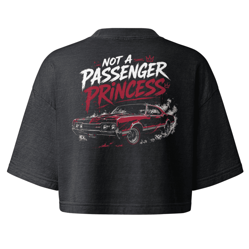 NOT a Passanger Princess - Women’s garment dye cropped tee